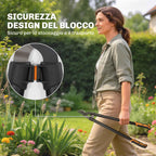 Outsunny 2-Piece Gardening Set with Loppers and Shears, with Soft Grip and Safety Lock