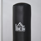 Freestanding Punching Bag, Punching Bag with Base Fillable with Water and Sand, Black