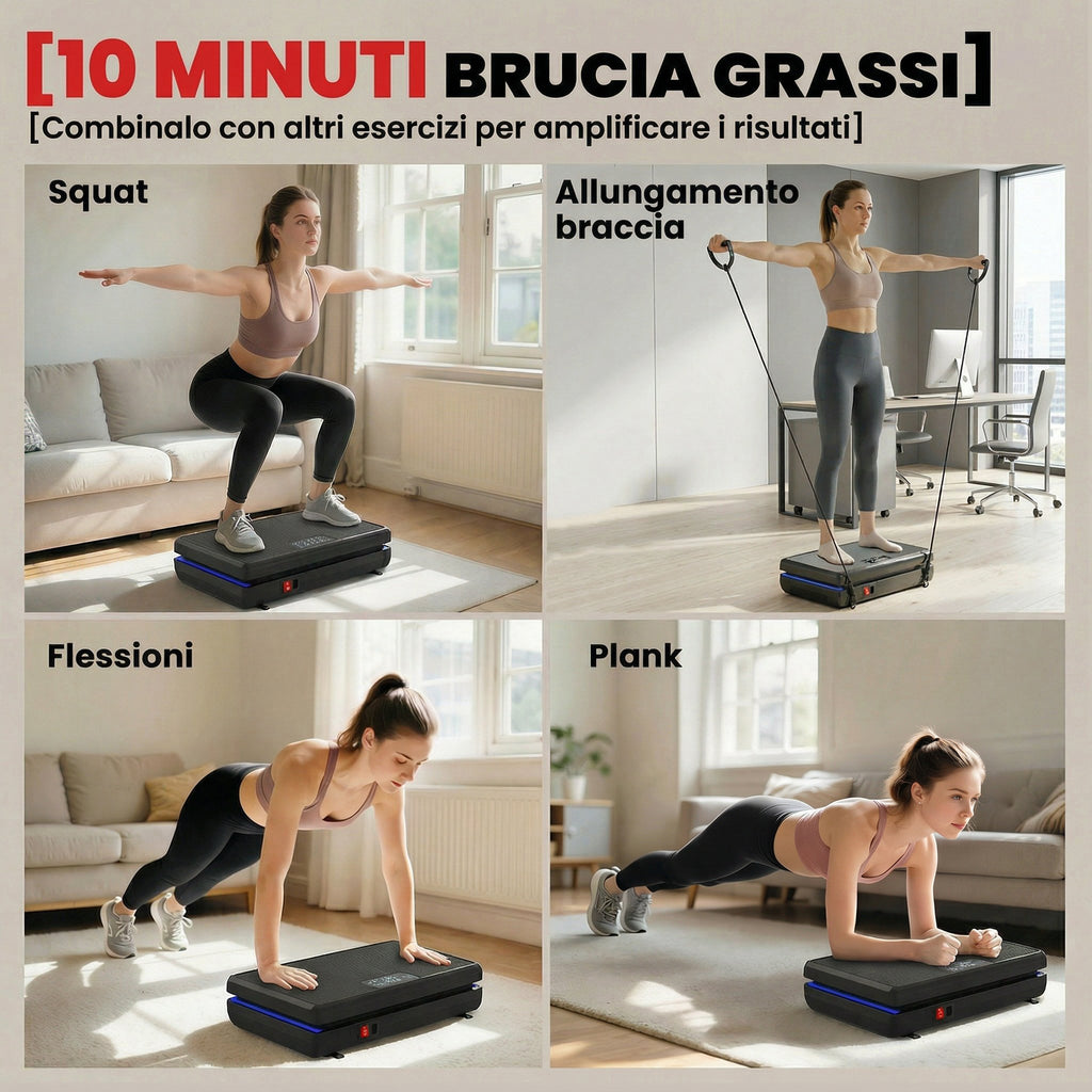 SPORTNOW Vibration Platform with 120 Speed Levels and 5 Programs