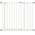 PawHut Adjustable Dog Gate with Self-Closing, Steel and Plastic, 74-100x77 cm Black