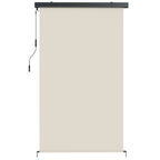 Outsunny Anti-UV Polyester Roller Blind with Aluminum Cassette and Crank, 250x160 cm, Cream White