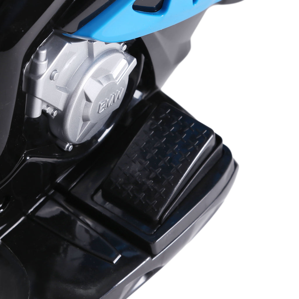 HOMCOM Electric Motorcycle for Children 18-36 Months with BMW License, 6V, with 3 Wheels, Headlights, Music, 2.5 km/h, Max 20kg, Blue