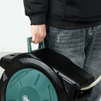 Outsunny Retractable Garden Hose Reel with 30m+2m Water Hose, Wall Mount & Handle, Swivel, 7 Modes, Black