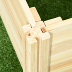 Planter with Trellis for Climbing and Open Bottom, in Fir Wood, 230x60x110 cm, Wood color