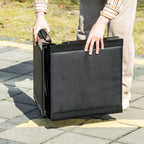 Folding Dog Ramp with Non-Slip Surface in MDF and Aluminum, 158x43.5x2.5 cm, Black