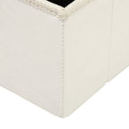 3-Step Dog Stairs with Storage Compartment, Foldable and Washable, 40x54x48 cm, White