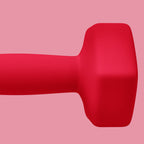 SPORTNOW Set of 2 Hexagonal Dumbbells weighing 2x4 kg in Metal and Plastic with Non-Slip Grip, 19x9x9 cm, Red