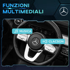 Electric Ride-On Toy Car for Kids Ages 3-8 with Remote Control, Headlights and Horn, Black