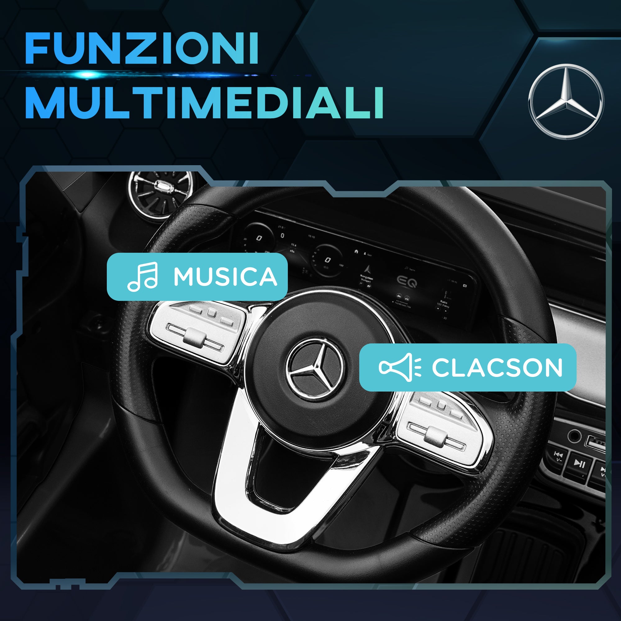 Electric Ride-On Toy Car for Kids Ages 3-8 with Remote Control, Headlights and Horn, Black