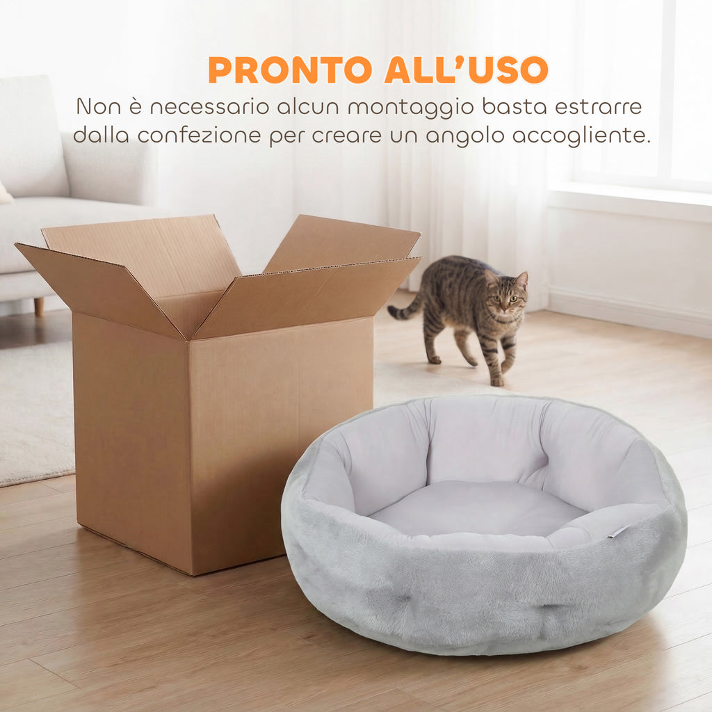 PawHut Reversible Cat Bed, Indoor Small Dog Bed