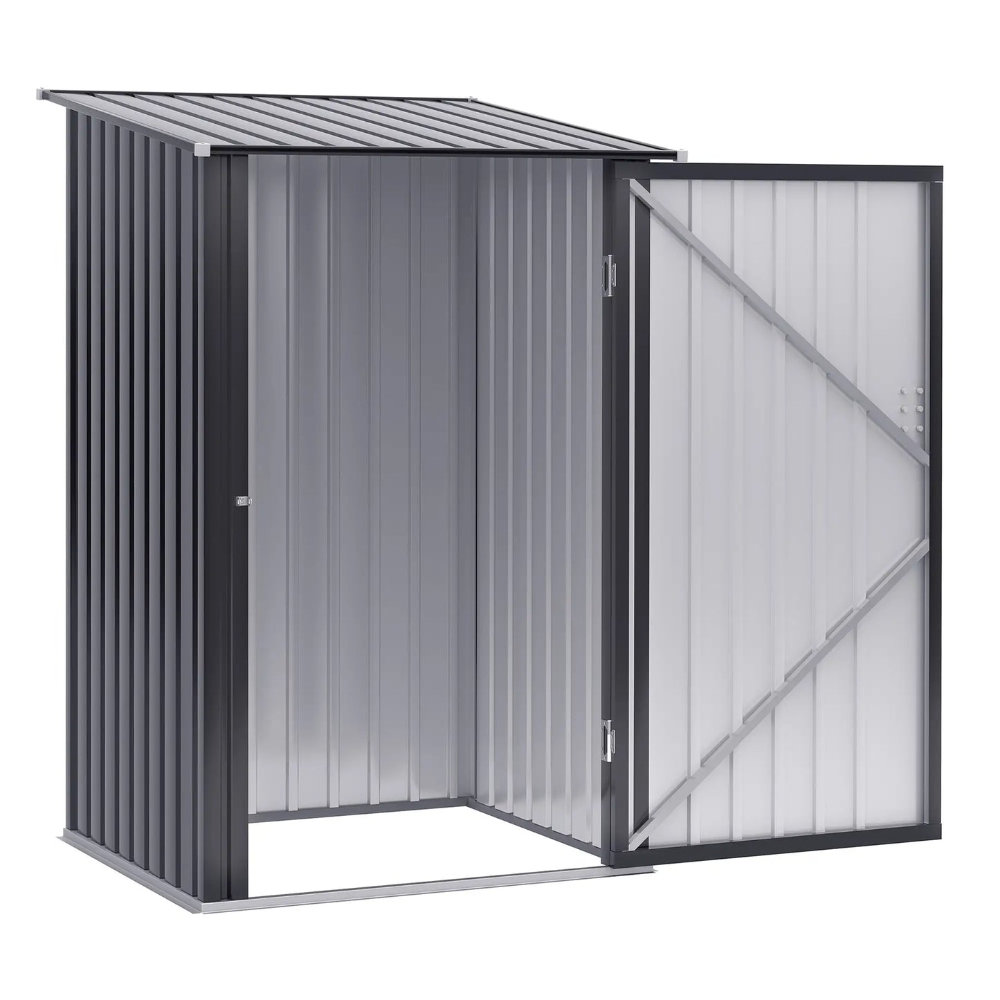 Garden Shed Tool Storage Shed in Steel Sheet with Lock, 100x103x160cm