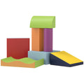 HOMCOM 7-Piece Soft Building Set for Kids Ages 1-3 Years, Foam and PU Leather, for Home and Nursery, Multicolor