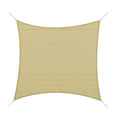 Square Outdoor Sun Shade Awning in Breathable HDPE, 95% UV Protection, 360x360 cm