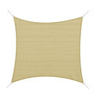 Square Outdoor Sun Shade Awning in Breathable HDPE, 95% UV Protection, 360x360 cm