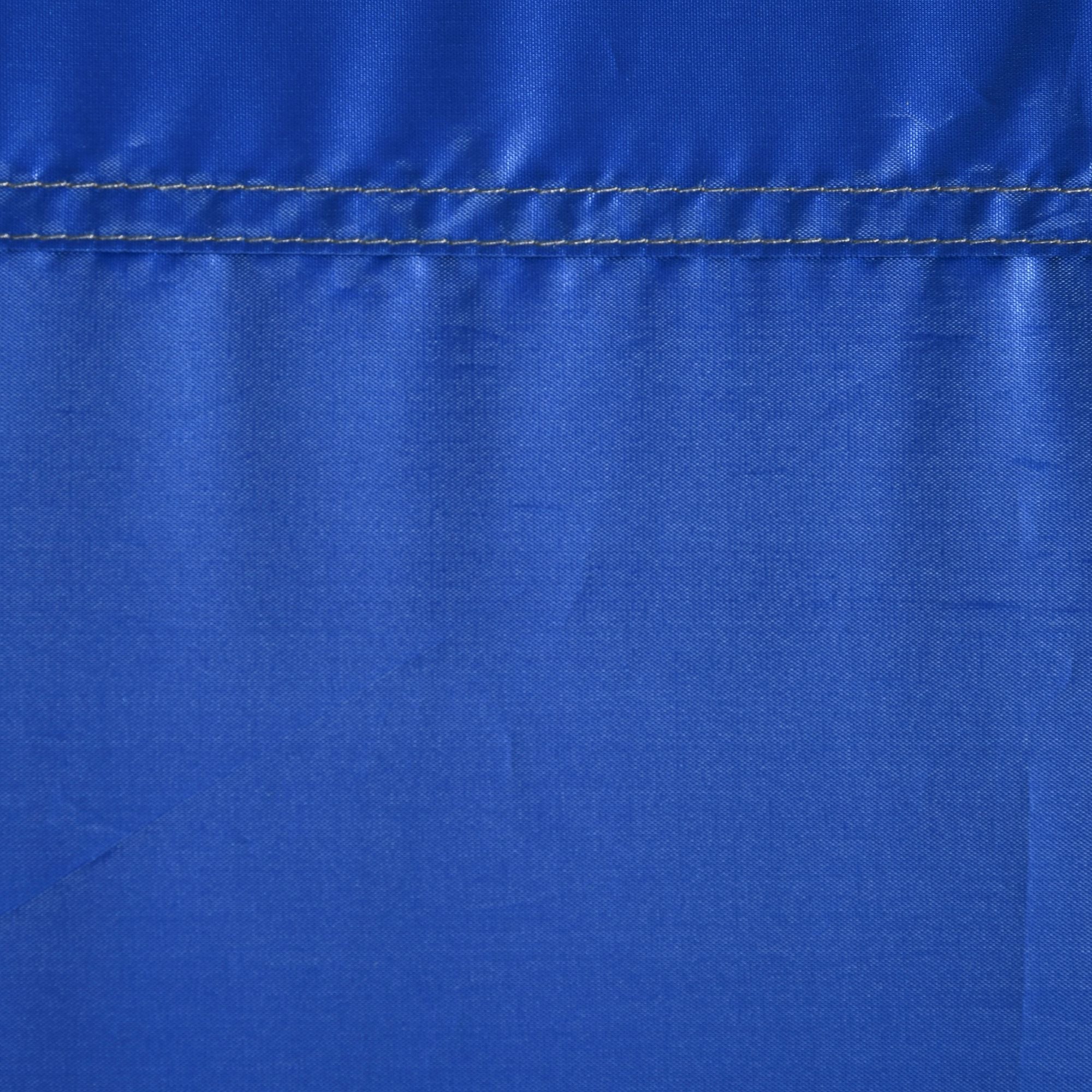 Camping and Beach Shower Tent with Zipper Door and Transport Bag, 126x124x189 cm, Dark Blue