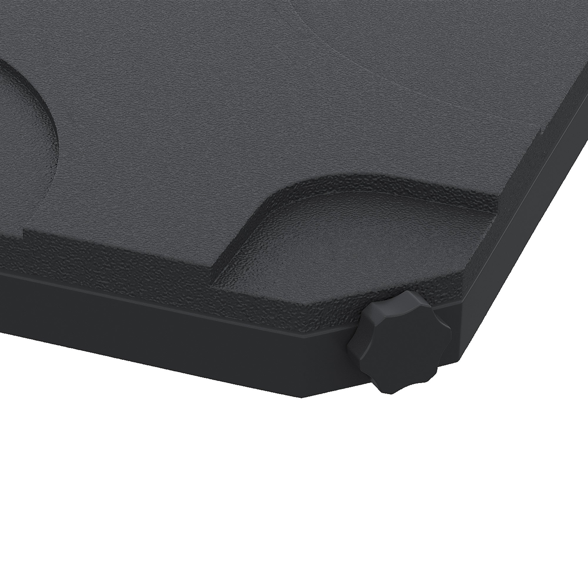 4-Piece Plastic Garden Umbrella Base Set 50 x 50 x 7.5cm