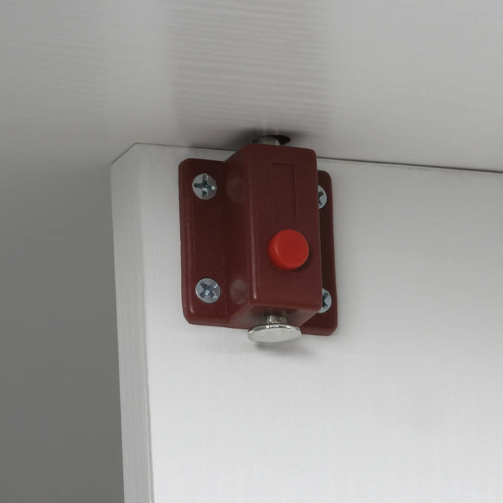 Space-Saving Folding Wooden Dining Table, 90x60x74cm, White