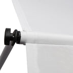 Outsunny 3x1.5m Arm Awning with Crank and Telescopic Structure, White