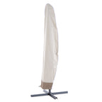 3x3m Waterproof Umbrella Cover, Cantilever Umbrella Cover with Zipper and Tie, Beige