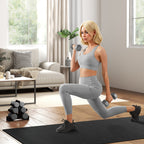 SPORTNOW Set of 2 Hexagonal Dumbbells weighing 2x10 kg in Metal and Plastic with Non-Slip Grip, 26x12x12 cm, Gray