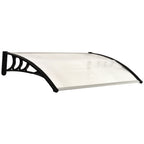 Outdoor Canopy 75x120 cm in Waterproof and Anti-UV Polycarbonate for Door or Window - Borge' Group Limited