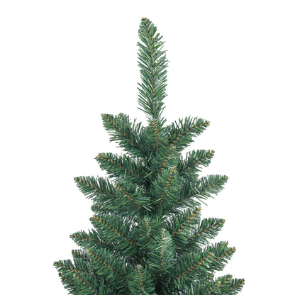 Artificial Christmas Tree 180cm with 479 Branches, Tall and Narrow Design with Folding Base, Green