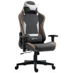 150° Reclining Gaming Chair with Rocking Function, Headrest and Lumbar Cushion, Grey