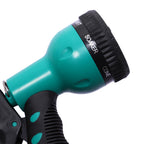 Automatic Wall-Mounted Hose Reel with 7 Watering Modes, Plastic, 44x22.5x41 cm, Black and Green