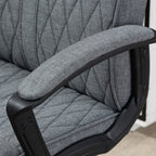 Swivel Office Chair with Rocking Function and Adjustable Height, 65x72x102-112.5cm, Grey