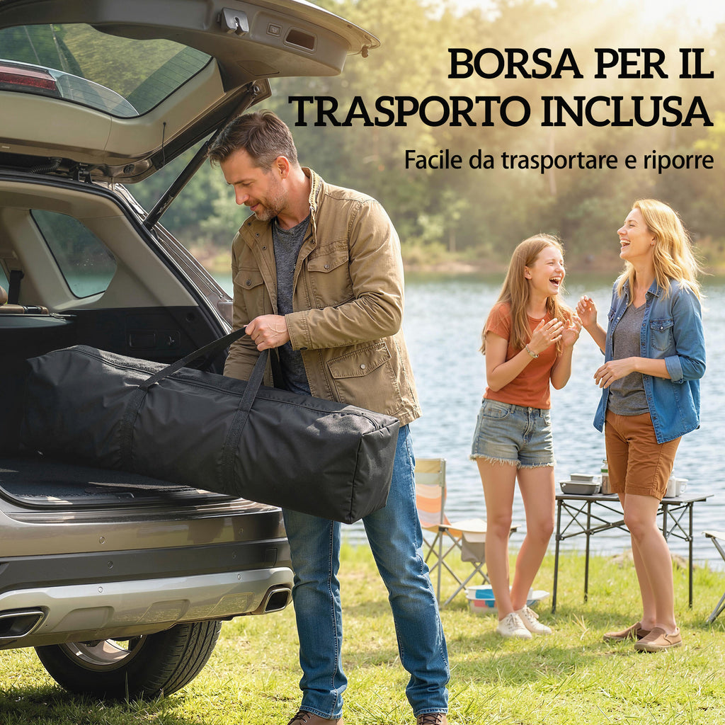 Outsunny 3x3m Pop-Up Folding Gazebo with Side Wall, Metal and Oxford Fabric, Beige