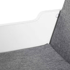 2-in-1 6-Section Bookcase with Soft Cushions, Made of Wood, Sponge and Polyester, 102x30x61 cm, White