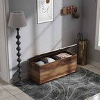 HOMCOM Multipurpose Wooden Storage Bench for Bedroom Entrance White 100x40x40cm