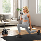 SPORTNOW Set of 2 Hexagonal Dumbbells weighing 2x8 kg in Metal and Plastic with Non-Slip Grip, 24x11x11 cm, Black