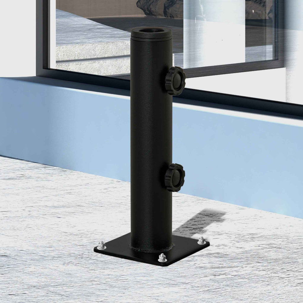 Outsunny Patio Umbrella Stand, Umbrella Base for Patio, Deck, Garden and Yard, Black