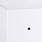 kleankin 3-Shelf Medicine Cabinet with Lock and 2 Keys, Steel, 30x14x46 cm, White