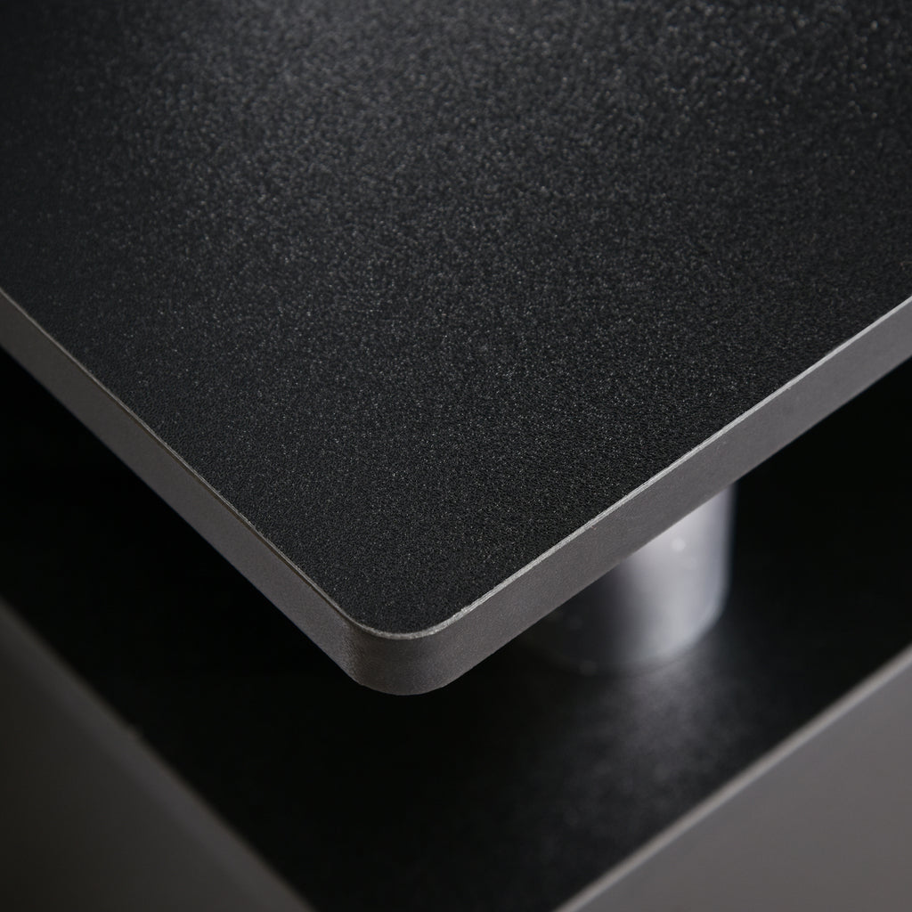 Classic Living Room TV Stand with 2 Shelves and 2 Cabinets, MDF and Stainless Steel, Black, 120x39.5x52cm