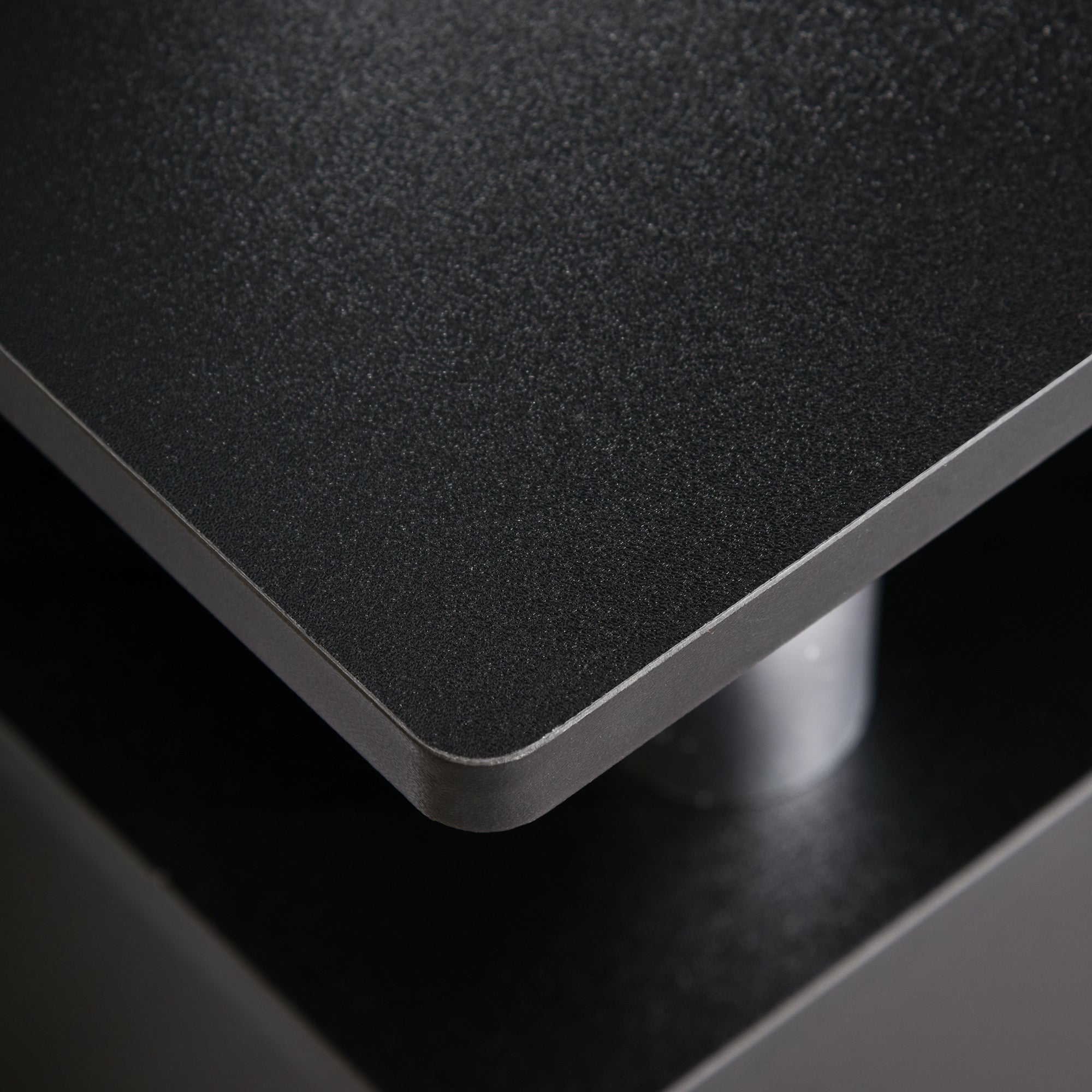 Classic Living Room TV Stand with 2 Shelves and 2 Cabinets, MDF and Stainless Steel, Black, 120x39.5x52cm