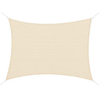 Outsunny 4 x 6m Rectangular Sun Shade Sail, 185g HDPE UV Protection Awning, Cream