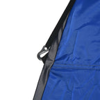 Camping and Beach Shower Tent with Zipper Door and Transport Bag, 126x124x189 cm, Dark Blue