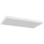 HOMCOM Set of 2 Slim and Minimal LED Ceiling Lights with Adjustable Color, in Steel and Plastic, 60x30x3.7 cm, White