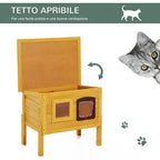 PawHut Kennel House for Pets in Fir Wood 70 x 51.5 x 60cm - Borgè