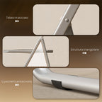 Set of 4 Space-Saving Folding Chairs for Living Room and Events, Steel and Acrylic, Transparent