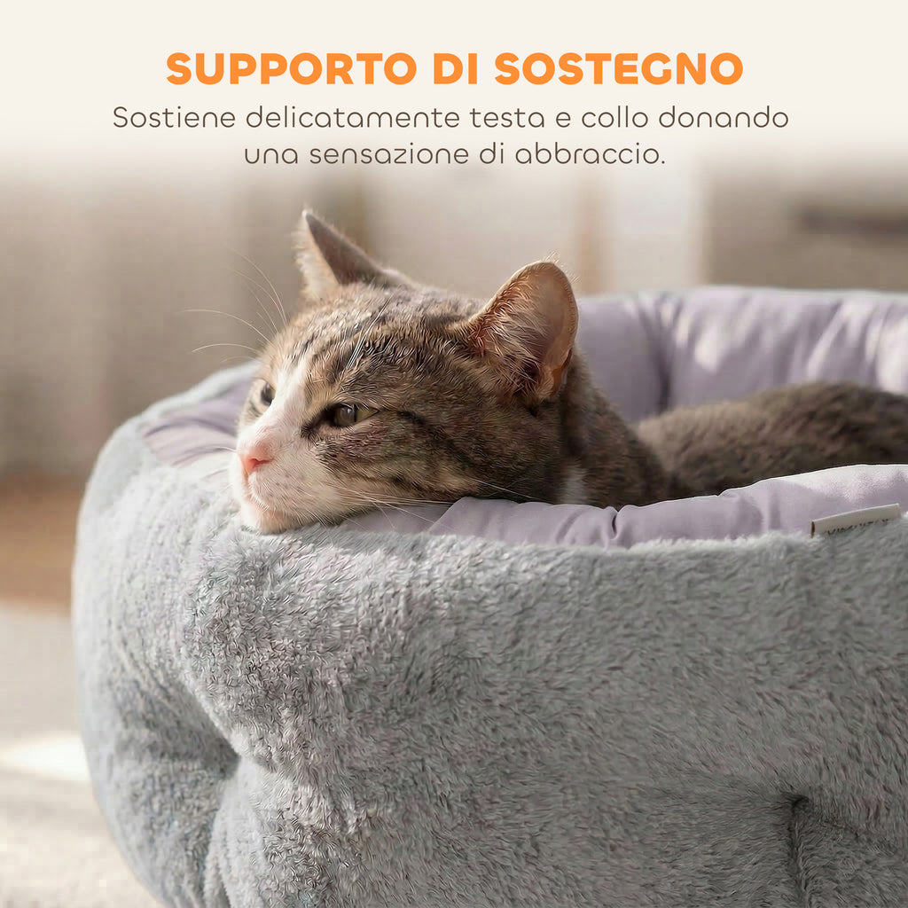 PawHut Reversible Cat Bed, Indoor Small Dog Bed