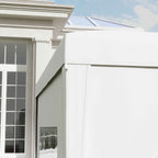 Outsunny 3x3m Folding and Waterproof Gazebo with Side Panels, Steel and Oxford Fabric, White