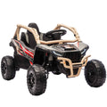 AIYAPLAY Electric Ride-On Toy Car for Kids 3-8 Years Old, 12V, Licensed by KAWASAKI, Dual Motor, Remote Control and Music, Yellow