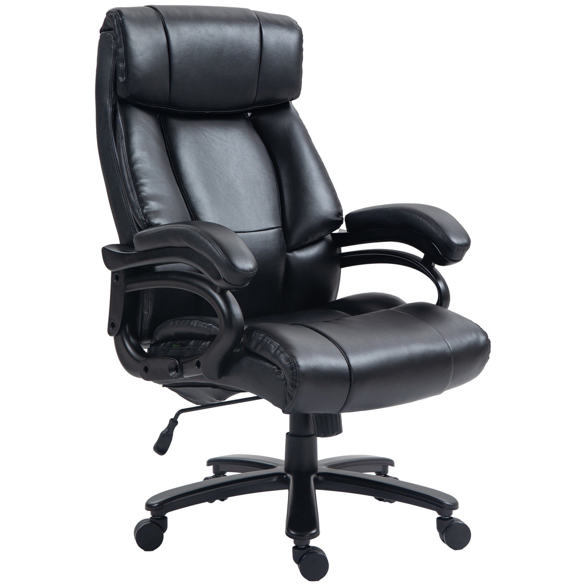 View of office armchair massage and heated with 2 massage points and 8 programs, black - Borgè