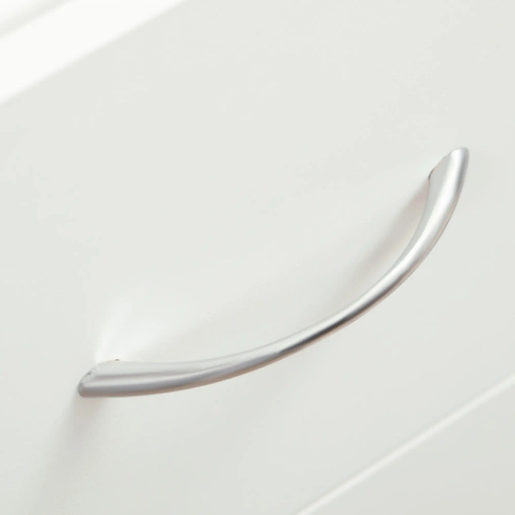 Kitchen Trolley in Chipboard and Stainless Steel with 2 Open Shelves, Pull-Out Drawer and Rails, 25x50x85 cm