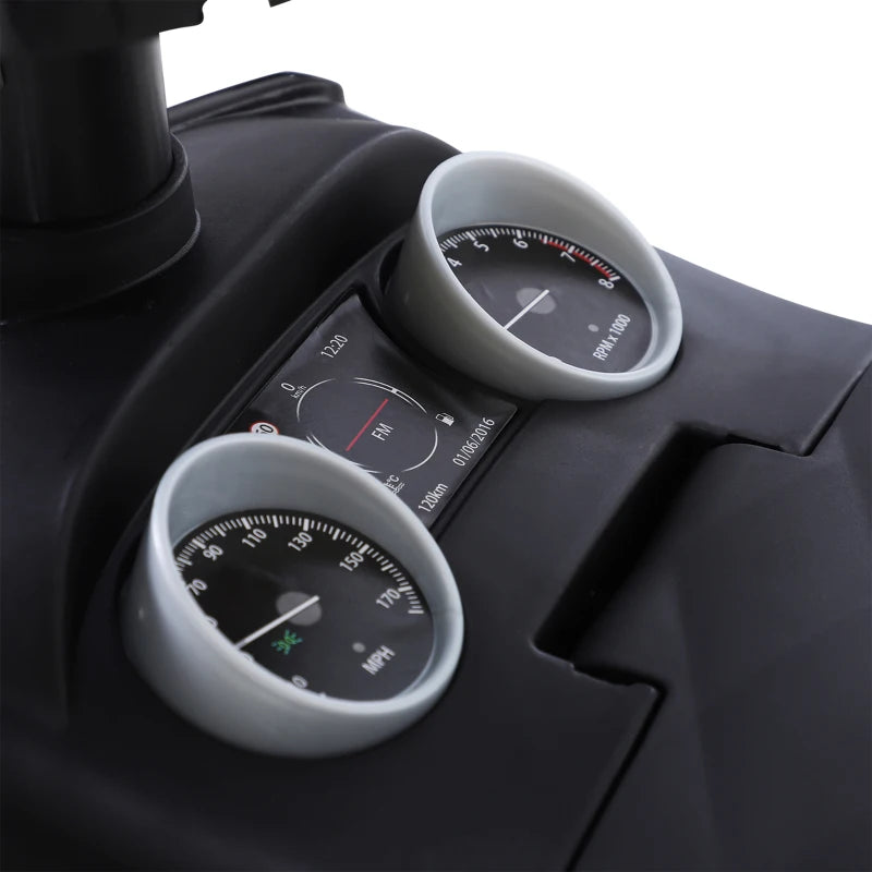 Ride-On Toy Car for Children 12-36 Months, Push Car with Storage Compartment and Backrest, White