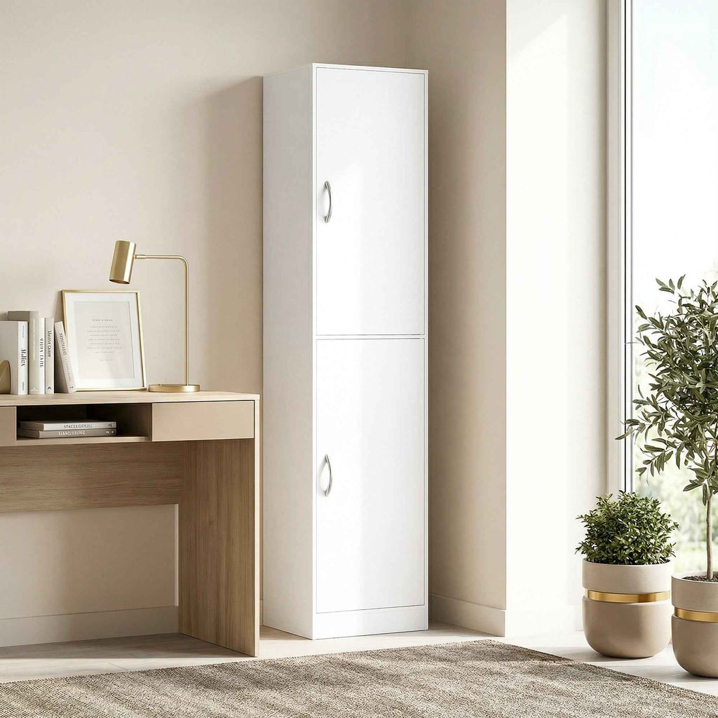 HOMCOM 180cm High Bookcase, Modern Shelving Unit with 5 Adjustable Shelves for Bedroom or Study.