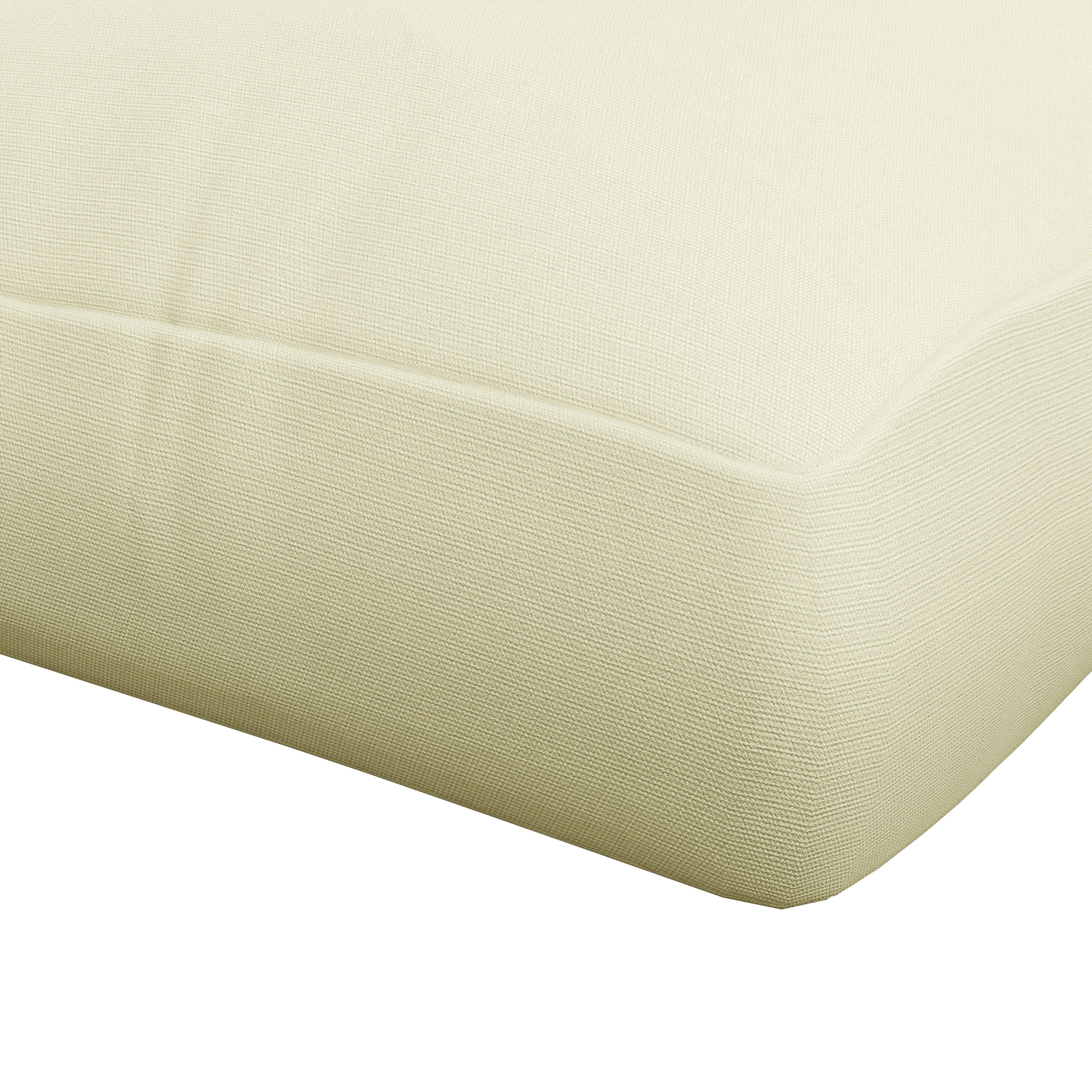 Outsunny 2-Piece Garden Cushion Set for Sofas and Pallets in Polyester with Thick Filling, Cream